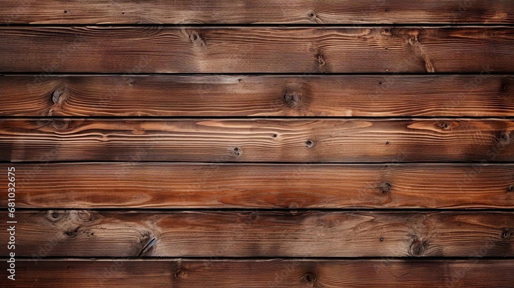 Dark brown wooden plank background, wallpaper. Old grunge dark textured wooden background, The surface of the old brown wood texture - obrazy, fototapety, plakaty 
