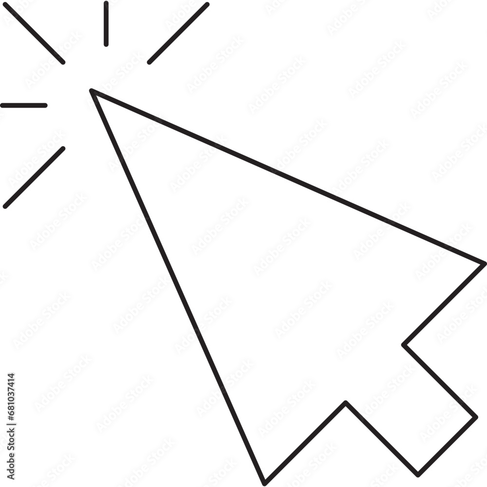 Cursor Line Icon Cursor Line Icon