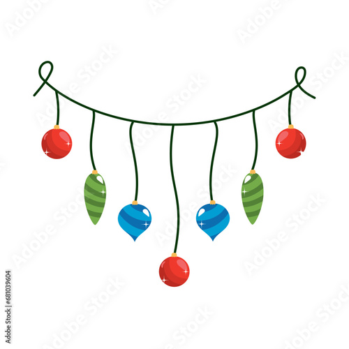 christmas garland hanging