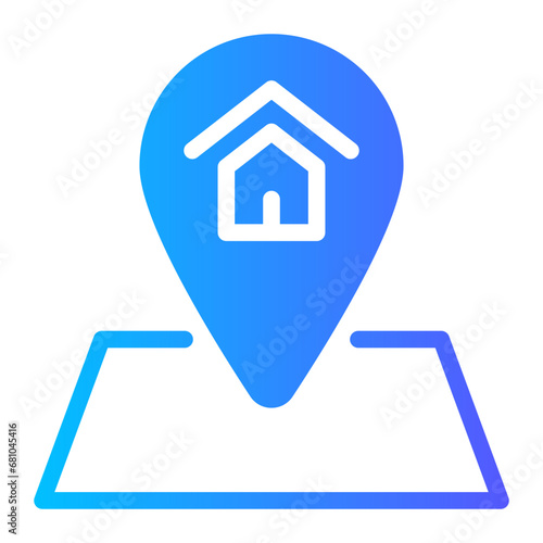 location gradient icon