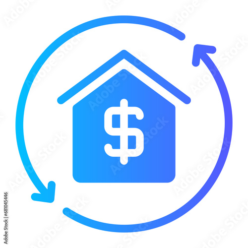 refinancing gradient icon