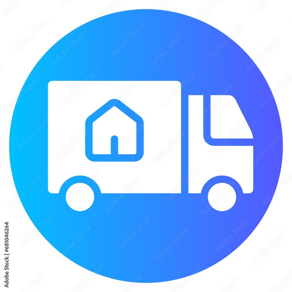 house gradient icon