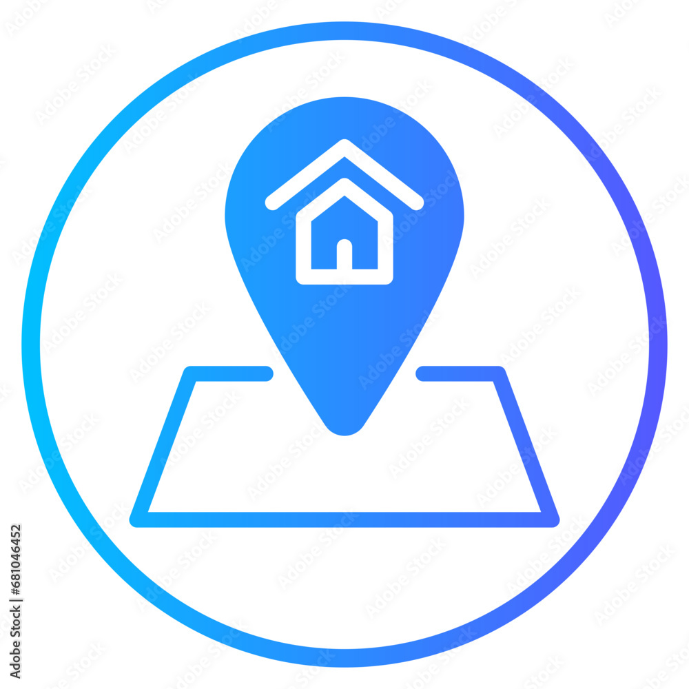 location gradient icon