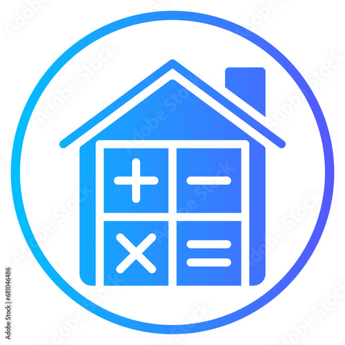 mortgage gradient icon