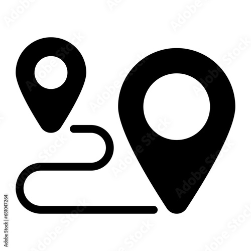 route glyph icon photo