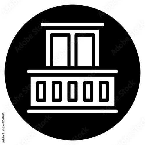 balcony glyph icon