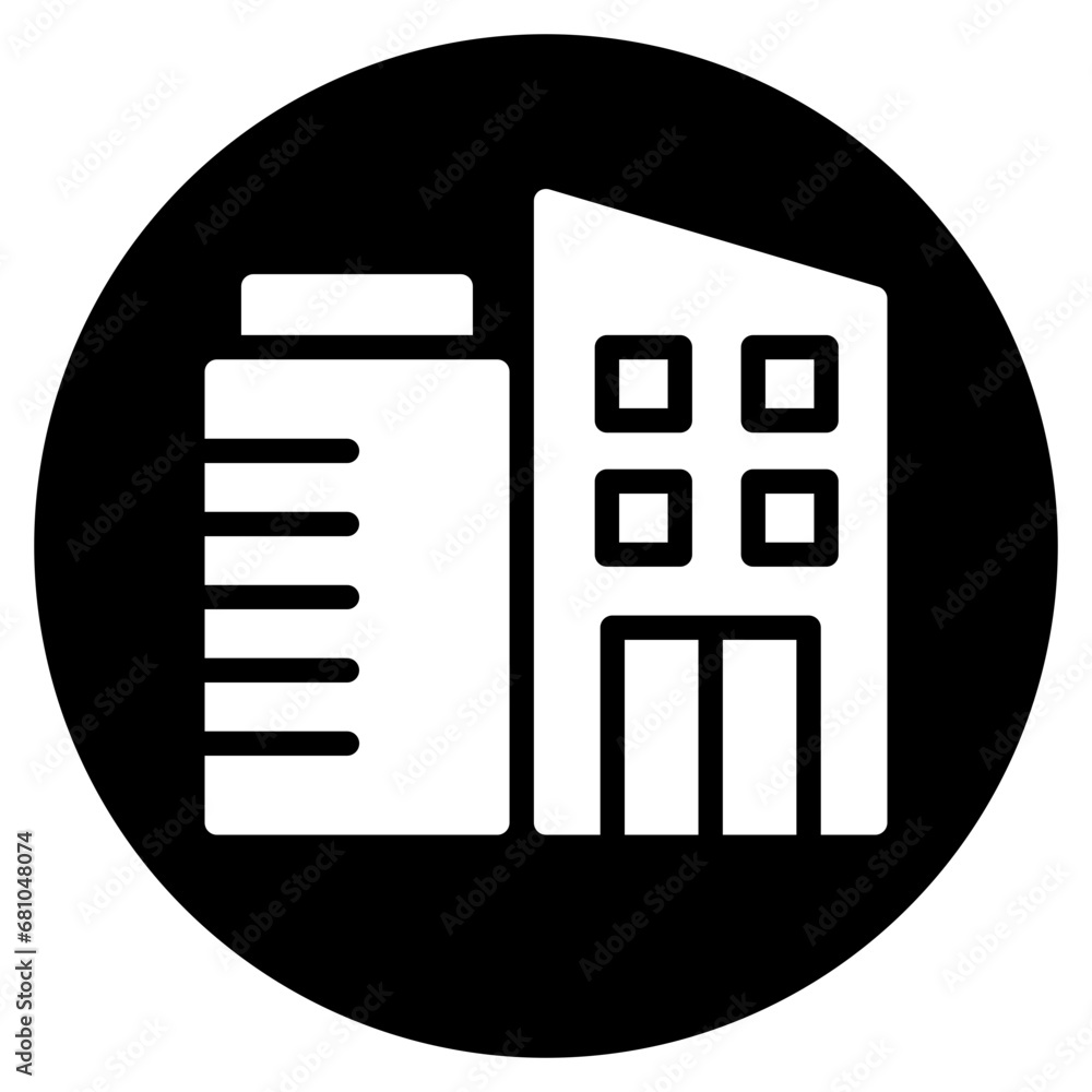 skyscraper glyph icon skyscraper glyph icon