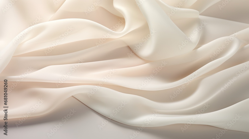 Obraz premium a close up of a white fabric with a very smooth design on the top of the fabric and the bottom of the fabric with a very smooth design on the bottom of the fabric.