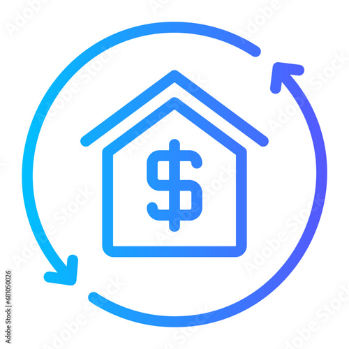 refinancing gradient icon