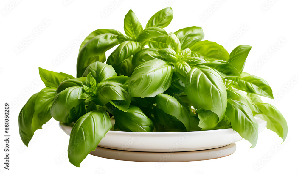 Basil isolated on transparent background Basil isolated on transparent background