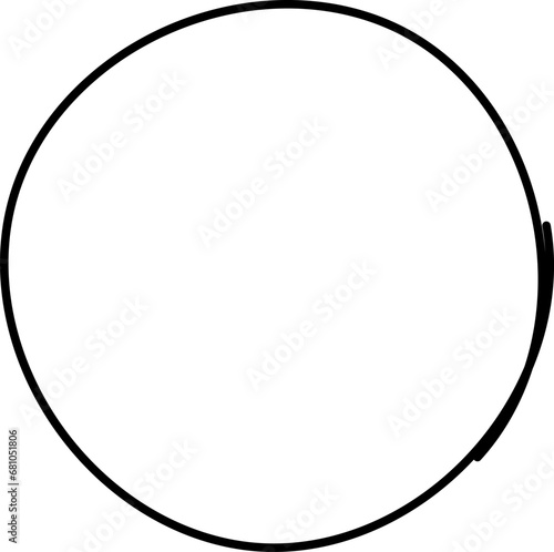 Hand drawn circles line sketch. Vector circular scribble doodle round circles