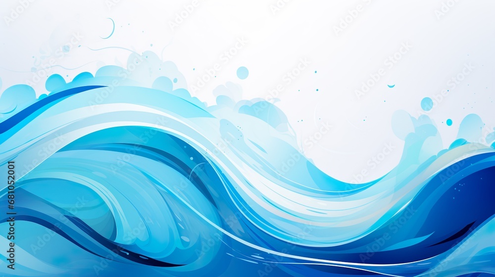 Fototapeta premium Abstract Luxury gradient Blue background. Smooth minimalistic label