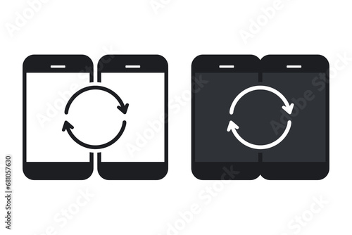 Phone switch icon. Illustration vector