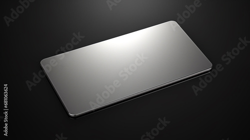 rectangular silver tag photo