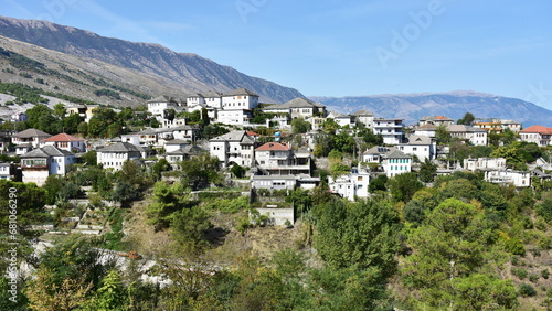 houses in town Gjirokaster, Albania. World Heritage Site by UNESCO. © gallas