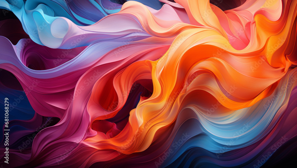 an abstract painting with bright paint an abstract painting with bright paint