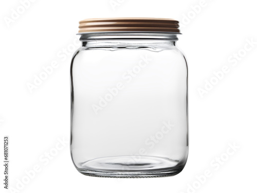 Empty Blank Jar Design, isolated on a transparent or white background