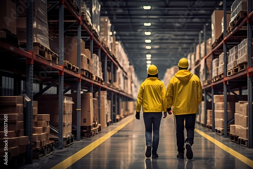 workers walking through the warehouse