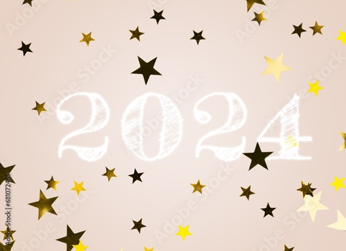 Happy 2024 golden numbers  new year