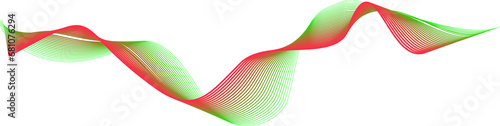 Futuristic wave line element for decorative abstract background