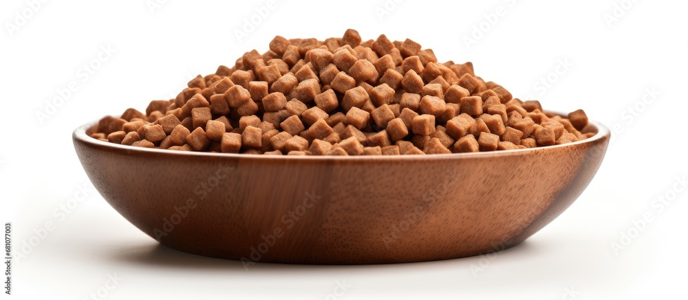 Pet food isolated on white background Copy space image Place for adding text or design Pet food isolated on white background Copy space image Place for adding text or design