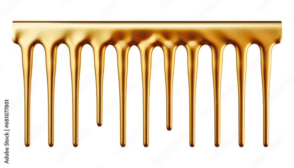 melted gold dripping isolated on transparent background cutout melted gold dripping isolated on transparent background cutout