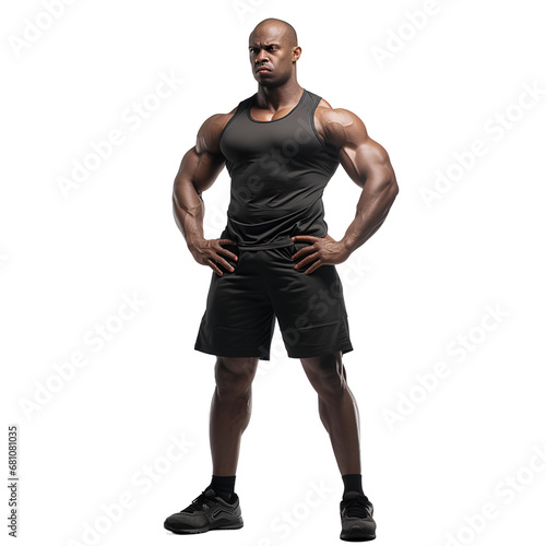muscular person.portrait of a muscular man