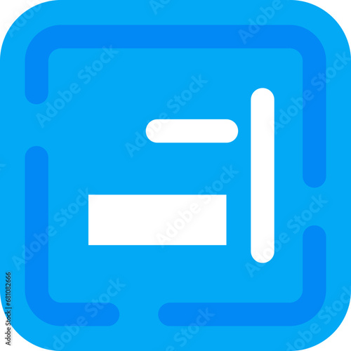 Right alignment Icon