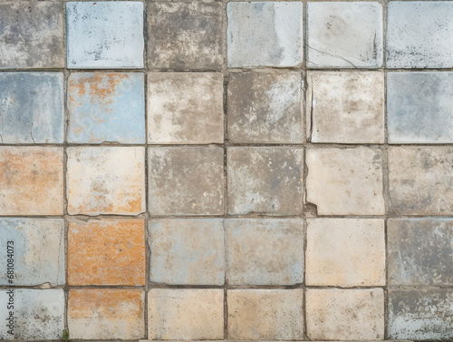 Wallpaper Mural Vintage Style Old Ceramic Tile Background with Clean Minimalist Lines, Anti-Trash Aesthetic, and Timeless Minimalist Design Torontodigital.ca