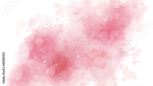 水彩テクスチャの背景素材　ピンク　春イメージ　横長　16:9