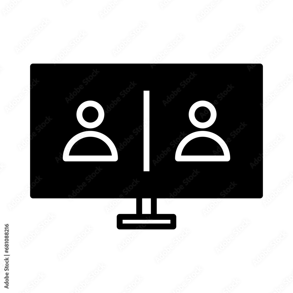 Online communication icon Online communication icon