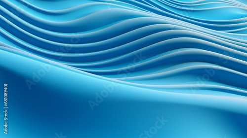 Blue Wavy 3D Render: Abstract Background with Vibrant Texture