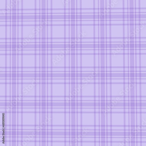 Cute pastel purple Scottish tartan seamless pattern