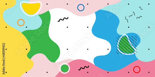 Abstract pop art background with wave pattern  dotted. Vector pattern. Color wave template and presentation design