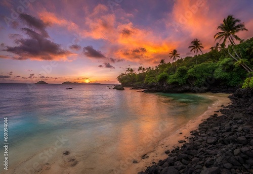 Tropical Twilight  Fiji s Taveuni Island Sunset Serenity.