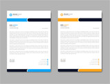 modern corporate letterhead template design Clean and professional corporate company business letterhead template design