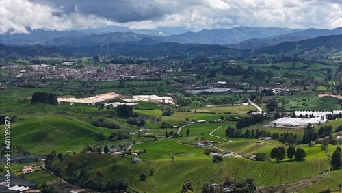 Panorámica del municipio de la Unión, ubicado en el oriente de Antioquia, Colombia