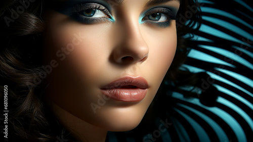Conceptual illustration of advertising makeup