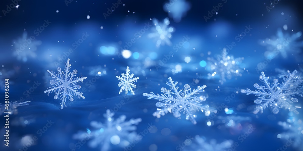 Blue abstract snowflakes background Blue abstract snowflakes background