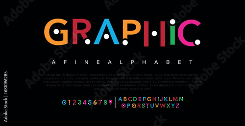Graphic   a modern alphabet lowercase font. minimalist typography vector illustration design