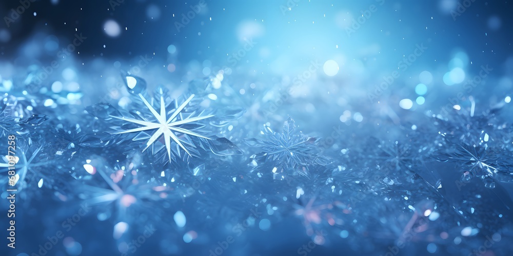 Blue abstract snowflakes background Blue abstract snowflakes background