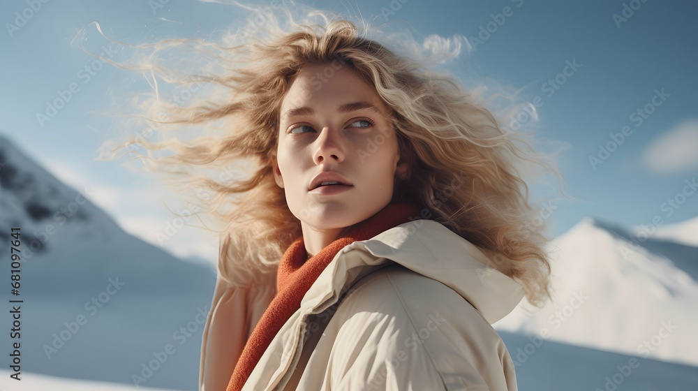 Beautiful woman portrait photography, photo, pretty girl, winter fashion, Generative AI Beautiful woman portrait photography, photo, pretty girl, winter fashion, Generative AI