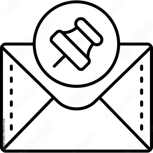 Paper pin Icon