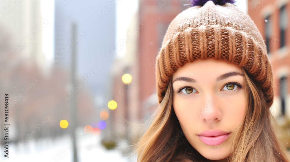 Beautiful woman portrait photography, photo, pretty girl, winter fashion, Generative AI Beautiful woman portrait photography, photo, pretty girl, winter fashion, Generative AI