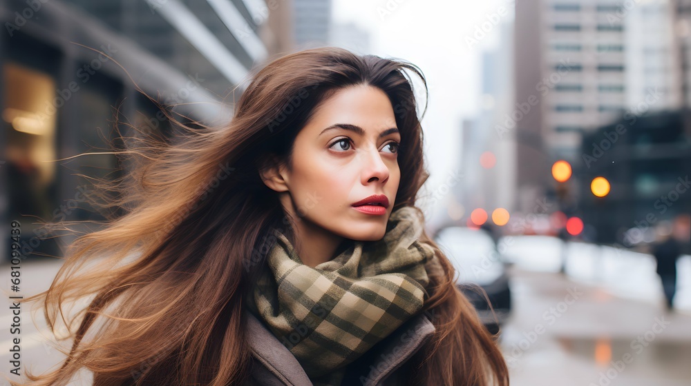 Beautiful woman portrait photography, photo, pretty girl, winter fashion, Generative AI Beautiful woman portrait photography, photo, pretty girl, winter fashion, Generative AI