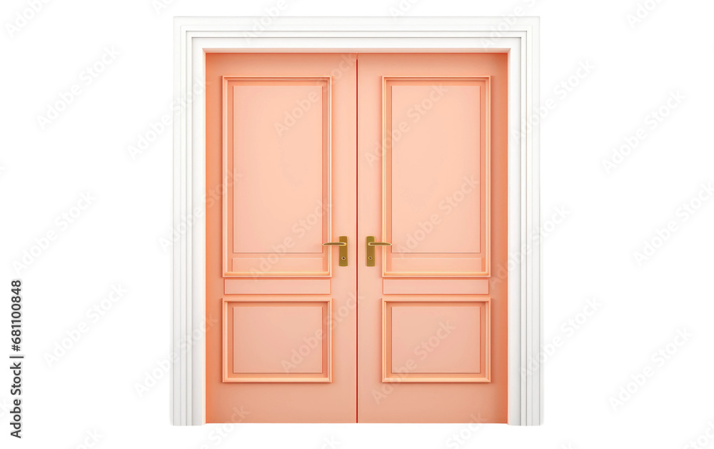 Nostalgic Elegance Classic Doorway Radiance on a White or Clear Surface PNG Transparent Background