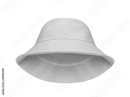 white bucket hat Isolated PNG transparent