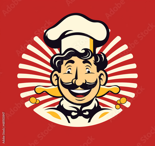 Cuoco. Logo. Ai generated. photo