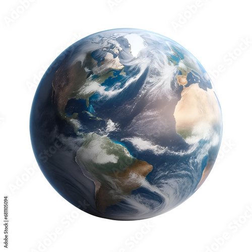 Earth globe in space.