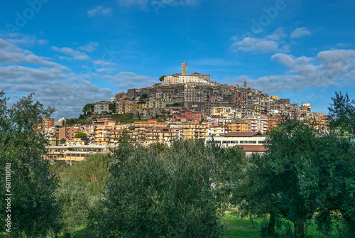 overview of the beautiful Lazio village of Palombara Sabina